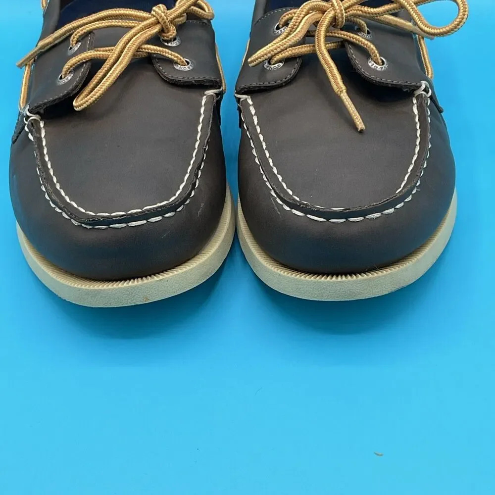 Merona Mens BROWN Boat Shoes Size 10,EUC